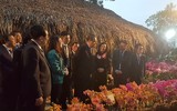 Đoàn đại biểu cấp cao Triều Tiên thăm mô hình trồng hoa lan tại Đan Phượng, Hà Nội